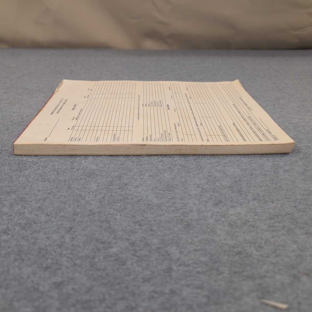 Vtg Medical Patient History Form Pad Anniston, AL Clinic PC Dept of Medicine - Picture 2 of 4